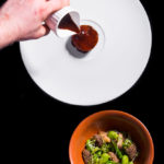 zdjęcia dań na czarnym tle